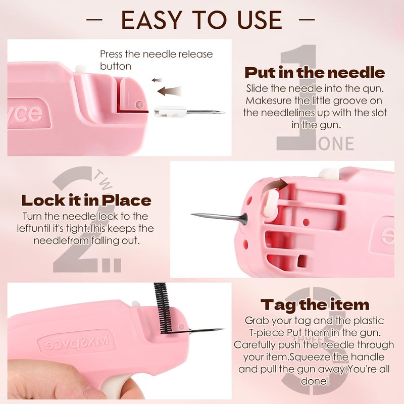 MxSpvce Stitch Gun for clothes No-Sew Hemming Tool- Easy, Portable, Professional-Grade Tagging Gun for Quick, Temporary Hems on Pants, Dresses, Skirts and Sleeves - Image 4